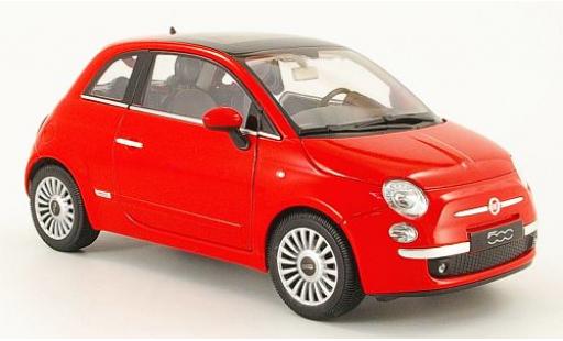Fiat 500 1/18 Welly rot 2007 1:18 diecast model cars