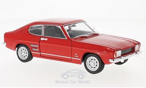 Diecast model cars Ford Capri 1/24 Welly I 1600 GT XLR red 1969 Ford Capri 1/24 Welly I 1600 GT XLR red 1969 diecast model cars