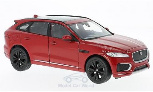 Jaguar F-Pace 1/24 Welly metallic red 2016 ohne Vitrine diecast model cars