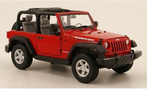 Diecast model cars Jeep Wrangler 1/24 Welly Rubicon rot 2007 1:24 Jeep Wrangler 1/24 Welly Rubicon rot 2007 1:24 diecast model cars