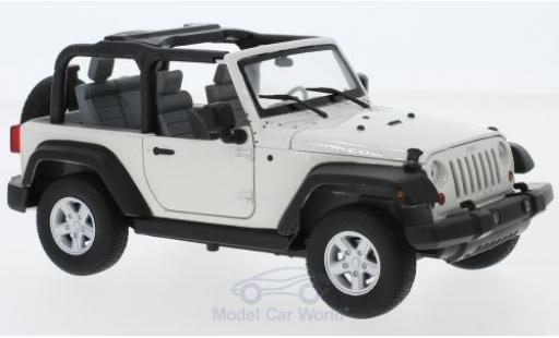 Diecast model cars Jeep Wrangler 1/24 Welly Rubicon white 2007 Jeep Wrangler 1/24 Welly Rubicon white 2007 diecast model cars