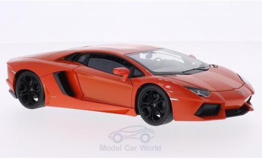 Diecast model cars Lamborghini Aventador 1/24 Welly LP 700-4 metallic orange Lamborghini Aventador 1/24 Welly LP 700-4 metallic orange diecast model cars