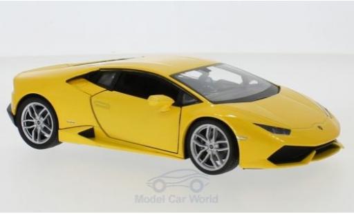 Diecast model cars Lamborghini Huracan 1/24 Welly LP 610-4 metallic yellow Lamborghini Huracan 1/24 Welly LP 610-4 metallic yellow diecast model cars