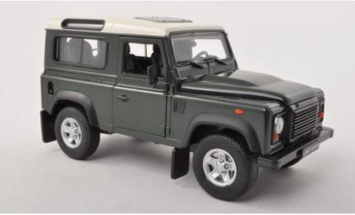 Diecast model cars Land Rover Defender 1/24 Welly dkl.-grün/-beige 1:24 Land Rover Defender 1/24 Welly dkl.-grün/-beige 1:24 diecast model cars