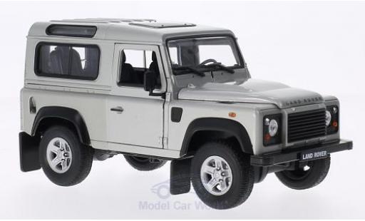 Diecast model cars Land Rover Defender 1/24 Welly grey Land Rover Defender 1/24 Welly grey diecast model cars