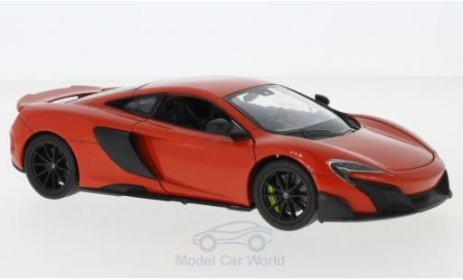 McLaren 675 1/24 Welly LT red diecast model cars