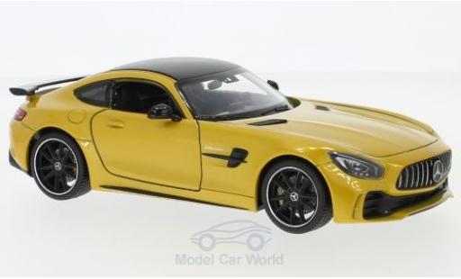 Mercedes AMG GT 1/24 Welly R metallic yellow diecast model cars