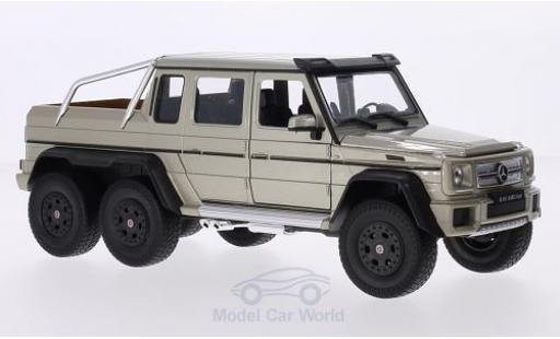 Diecast model cars Mercedes Classe G 1/24 Welly G63 AMG 6x6 metallic beige Mercedes Classe G 1/24 Welly G63 AMG 6x6 metallic beige diecast model cars