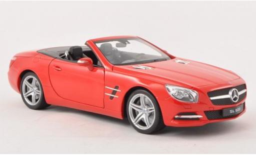 Diecast model cars Mercedes Classe SL 1/18 Welly SL 500 (R231) rot 2012 1:18 Mercedes Classe SL 1/18 Welly SL 500 (R231) rot 2012 1:18 diecast model cars