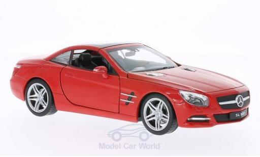 Diecast model cars Mercedes Classe SL 1/24 Welly SL 500 (R231) red 2012 Dach geschlossen Mercedes Classe SL 1/24 Welly SL 500 (R231) red 2012 Dach geschlossen diecast model cars
