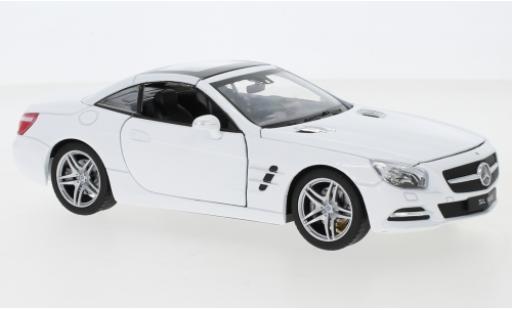 Mercedes Classe SL 1/24 Welly SL 500 (R231) white 2012 toit fermé diecast model cars