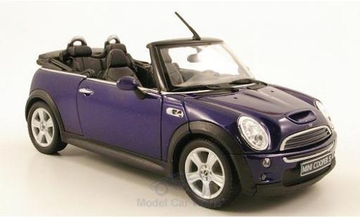 Diecast model cars Mini Cooper S 1/24 Welly S Cabriolet blue Mini Cooper S 1/24 Welly S Cabriolet blue diecast model cars
