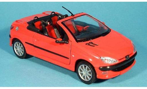 Diecast model cars Peugeot 206 1/24 Welly Cabriolet offen rot 1:24 Peugeot 206 1/24 Welly Cabriolet offen rot 1:24 diecast model cars