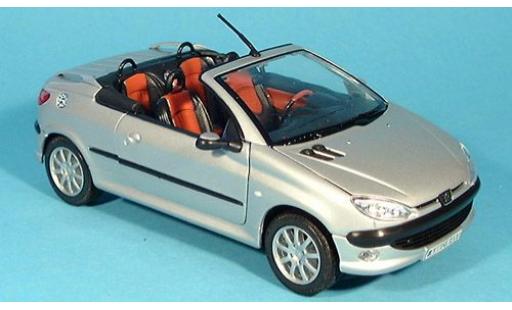 Diecast model cars Peugeot 206 1/24 Welly Cabriolet offen silber 1:24 Peugeot 206 1/24 Welly Cabriolet offen silber 1:24 diecast model cars