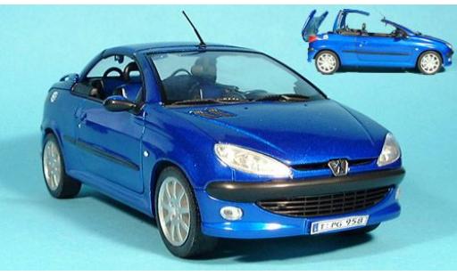 Diecast model cars Peugeot 206 1/18 Welly CC blau 1:18 Peugeot 206 1/18 Welly CC blau 1:18 diecast model cars