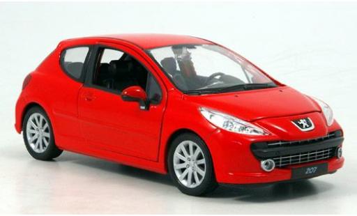 Diecast model cars Peugeot 207 1/24 Welly rot 1:24 Peugeot 207 1/24 Welly rot 1:24 diecast model cars