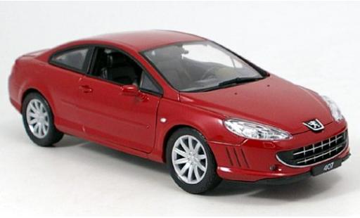 Diecast model cars Peugeot 407 1/18 Welly Coupe rot 1:18 Peugeot 407 1/18 Welly Coupe rot 1:18 diecast model cars
