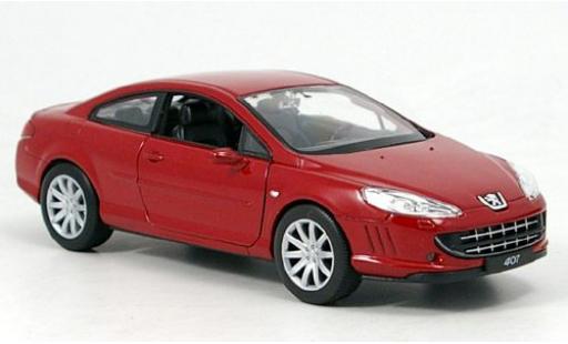 Peugeot 407 1/24 Welly Coupe rot 1:24 diecast model cars