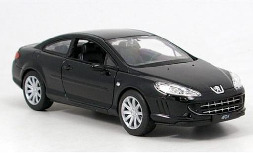 Peugeot 407 1/24 Welly Coupe schwarz 1:24 diecast model cars