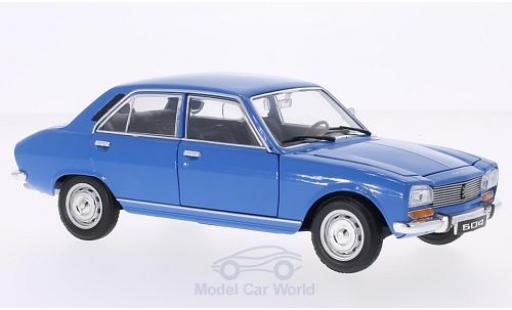 Peugeot 504 1/24 Welly blue 1975 ohne Vitrine diecast model cars