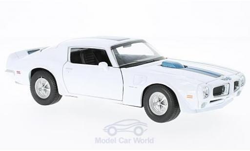 Diecast model cars Pontiac Firebird 1972 1/18 Welly Trans Am white/blue 1972 Pontiac Firebird 1972 1/18 Welly Trans Am white/blue 1972 diecast model cars