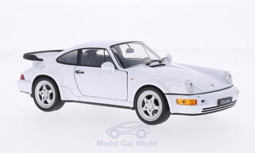 Porsche 964 Turbo 1/24 Welly 911 () Turbo white diecast model cars