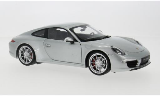 Diecast model cars Porsche 991 S 1/18 Welly 911  Carrera silber 2012 1:18 Porsche 991 S 1/18 Welly 911  Carrera silber 2012 1:18 diecast model cars