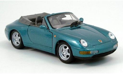 Porsche 996 1/24 Welly 911  Cabriolet met. grün 1997 1:24 diecast model cars