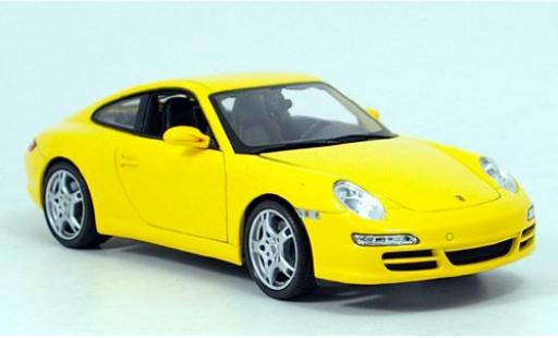 Diecast model cars Porsche 997 S 1/18 Welly 911  Carrera Coupe gelb 1:18 Porsche 997 S 1/18 Welly 911  Carrera Coupe gelb 1:18 diecast model cars