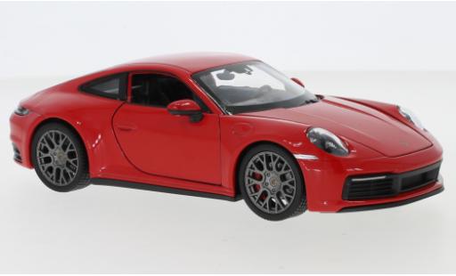 Diecast model cars Porsche 911 1/24 Welly Carrera 4S red Porsche 911 1/24 Welly Carrera 4S red diecast model cars