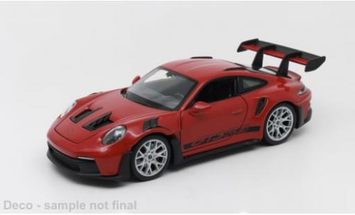 Porsche 992 1/24 Welly 911 GTR RS  rot 1:24 diecast model cars
