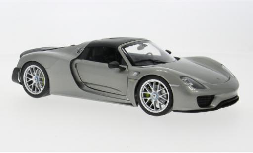Diecast model cars Porsche 918 1/18 Welly Spyder grau/carbon 2012 1:18 Porsche 918 1/18 Welly Spyder grau/carbon 2012 1:18 diecast model cars