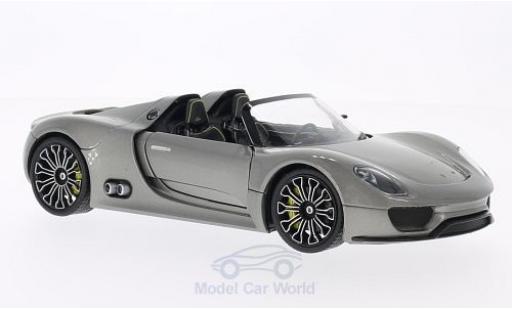 Diecast model cars Porsche 918 1/24 Welly Spyder grey Porsche 918 1/24 Welly Spyder grey diecast model cars