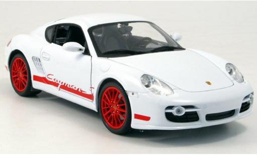 Diecast model cars Porsche Cayman S 1/18 Welly weiss/rot 2007 1:18 Porsche Cayman S 1/18 Welly weiss/rot 2007 1:18 diecast model cars