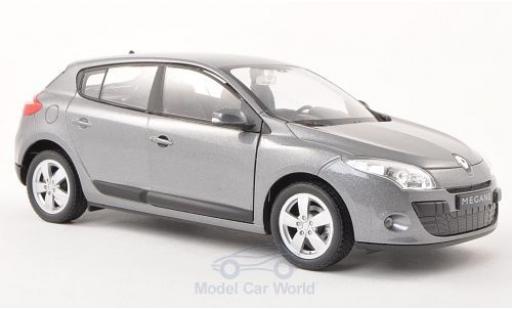 Renault Megane 1/24 Welly metallic grey 2009 diecast model cars