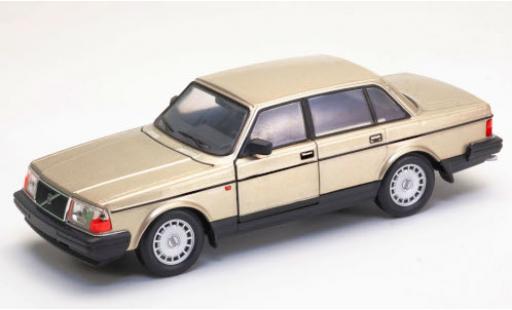 Volvo 240 1/24 Welly GL gold diecast model cars