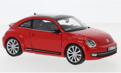 Diecast model cars Volkswagen Beetle 1/18 Welly red 2012 Volkswagen Beetle 1/18 Welly red 2012 diecast model cars