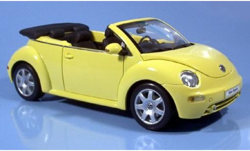Volkswagen New Beetle 1/18 Welly Cabriolet gelb 2003 1:18 diecast model cars