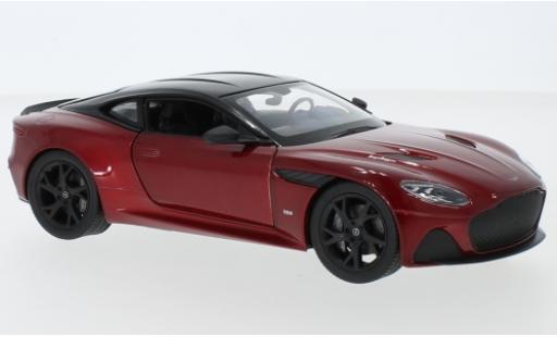 Diecast model cars Aston Martin DBS 1/24 Welly Superleggera metallise red foncé/black 2018 Aston Martin DBS 1/24 Welly Superleggera metallise red foncé/black 2018 diecast model cars
