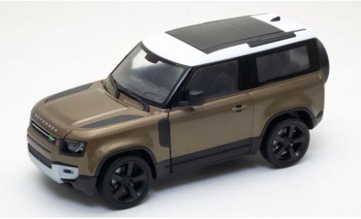 Land Rover Defender 1/24 Welly metallise brown/white 2020 diecast model cars