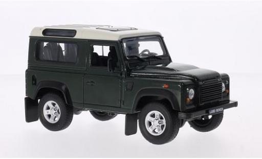 Land Rover Defender 1/24 Welly vert/white diecast model cars