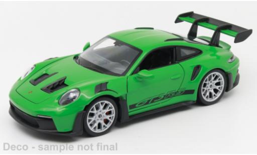 Porsche 992 1/24 Welly 911 GTR RS  vert diecast model cars