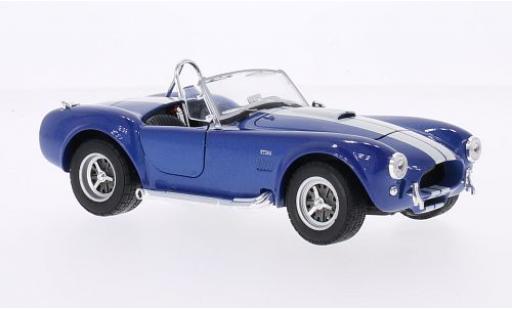 Diecast model cars Shelby Cobra 1/24 Welly 427 SC metallise blue/white 1965 Shelby Cobra 1/24 Welly 427 SC metallise blue/white 1965 diecast model cars
