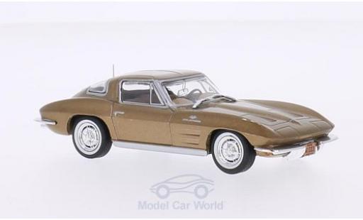Diecast model cars Chevrolet Corvette C2 1/43 WhiteBox C2 Stingray gold 1963 Chevrolet Corvette C2 1/43 WhiteBox C2 Stingray gold 1963 diecast model cars