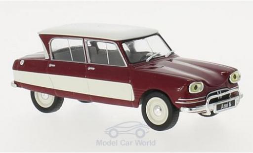 Citroen Ami 6 1/43 WhiteBox AMI 6 red/white 1961 diecast model cars
