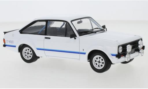 Diecast model cars Ford Escort 1/24 WhiteBox MkII RS 1800 white/blue 1989 Ford Escort 1/24 WhiteBox MkII RS 1800 white/blue 1989 diecast model cars