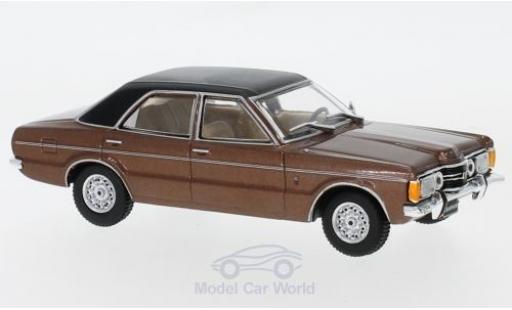 Diecast model cars Ford Taunus 1/43 WhiteBox GXL metallic brown/black 1974 Ford Taunus 1/43 WhiteBox GXL metallic brown/black 1974 diecast model cars