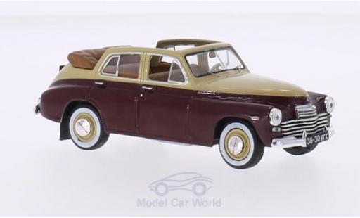 Gaz M20 1/43 WhiteBox GAZ Pobieda Cabriolet beige/red 1950 diecast model cars
