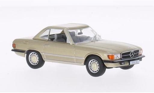 Diecast model cars Mercedes 350 1/43 WhiteBox SL (R107) metallic beige 1971 avec Hardtop Mercedes 350 1/43 WhiteBox SL (R107) metallic beige 1971 avec Hardtop diecast model cars