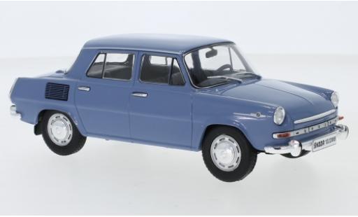 Skoda 1000 1/24 WhiteBox MB blue 1969 diecast model cars